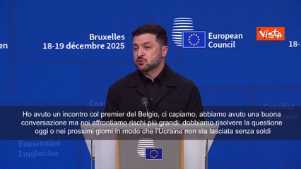 Confisca asset russi, Zelensky: Capisco il Belgio, ma noi corriamo rischi più grandi