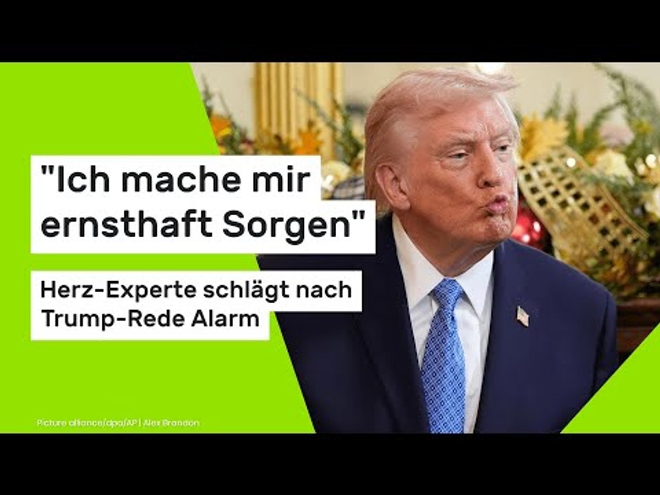 'Ich mache mir ernsthaft Sorgen' - Herz-Experte schlägt nach Trump-Rede Alarm