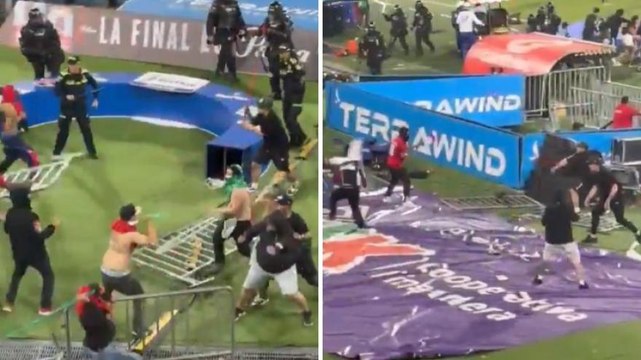 Violenza senza controllo in Copa Colombia: invasione di campo e guerriglia sugli spalti