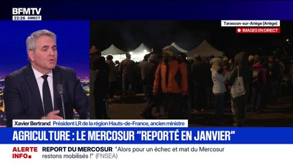 Report de l’accord UE-Mercosur: “Les agriculteurs ont eu raison de se mobiliser”, souligne Xavier Bertrand (LR)