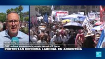 Informe desde Buenos Aires: jornada de protestas contra la reforma laboral de Javier Milei
