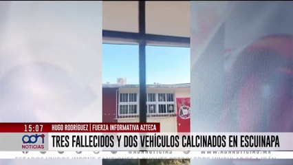 Tres muertos y dos vehículos calcinados tras balacera en Escuinapa, Sinaloa