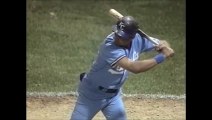 Lou Whitaker (DET) makes a slick backhanded stop to rob George Brett of a base hit (7/11/91)