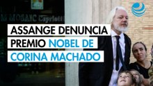 Julian Assange demanda a la Fundación Nobel por premiar a María Corina Machado