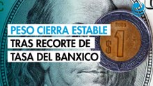 Peso cierra estable contra el dólar tras recorte de tasa del Banco de México