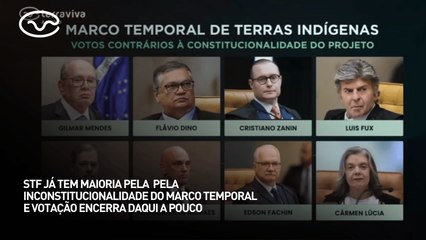 STF tem maioria pela inconstitucionalidade do marco temporal e votação se encerra daqui a pouco