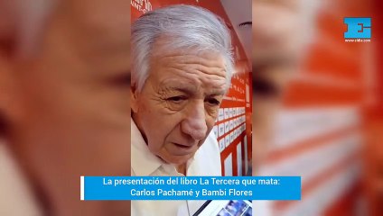 Pachamé y Bambi Flores en la presentación del libro de La Tercera que Mata