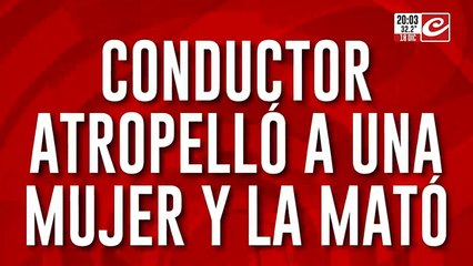 Conductor atropelló a una mujer y la mató