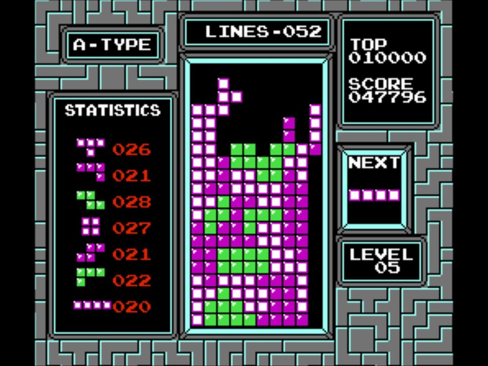 Tetris (USA) - Actual Framerate Fret #6