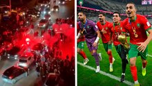 Increíble celebración del pueblo marroquí tras ganar la Copa Árabe de la FIFA