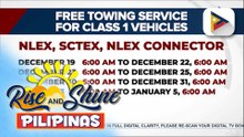 Pamunuan ng NLEX, handa na sa pagdagsa ng mga motorista ngayong kapaskuhan; free towing services at toll, inialok | ulat ni Gab Villegas