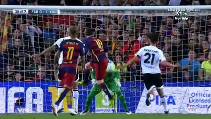 Barcelona 1-2 Valencia - Goals and Highlights (23/4/2016) | K+PM HD