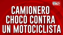 Camionero choco contra motocilcista y ahora familia y vecinos reclaman justicia