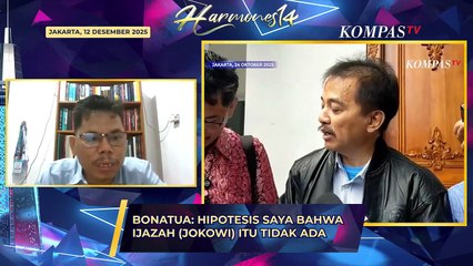 Bonatua Silalahi: Hipotesis Saya, Ijazah Jokowi Tidak Ada