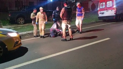 PM flagra homem caído em via pública no Cascavel Velho e aciona socorro