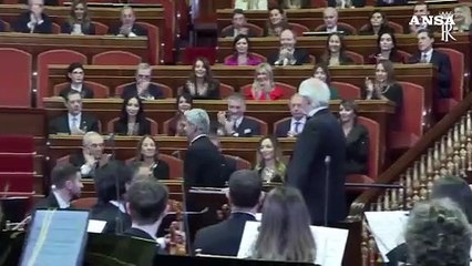 Claudio Baglioni incanta il Senato, c'e' anche Mattarella