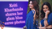 Kriti Kharbanda shares her stunning pictures in blue saree, embraces ‘SundayBlues’ in style