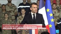 Le discours aux Armées d'Emmanuel Macron à Abou Dhabi