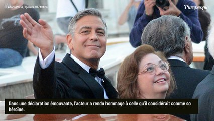 "Elle était mon héroïne" : Juste avant Noël, George Clooney vient de perdre un membre de sa famille