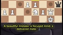A Beautiful Mistake Ends in Checkmate ♟️