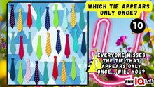 Which Tie Appears Only Once? 👔