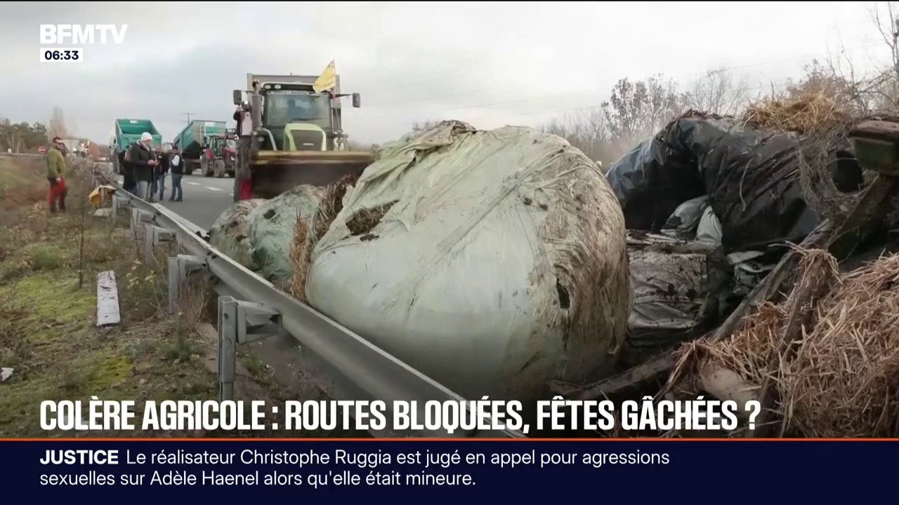 Colère agricole: les routes bloquées pendant les fêtes de fin d'année?