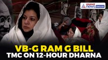 TMC MPs Stage 12-Hour Dharna Against VB-G RAM G Bill Outside Parliament