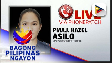 Panayam kay Spokesperson, NCRPO PMAJ. Hazel Asilo ukol sa update sa security measure para sa translation sa poong ng Nazareno 2026 at pagbabantay sa Metro Manila kaugnay ng holiday season
