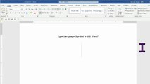 How to Type Language Symbol in MS Word