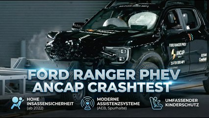 Ford Ranger 2022 & 2025 ANCAP Crashtest: Alle Werte kompakt erklärt