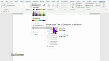 How to Insert Right - Left Arrow Above Text or Character in MS Word
