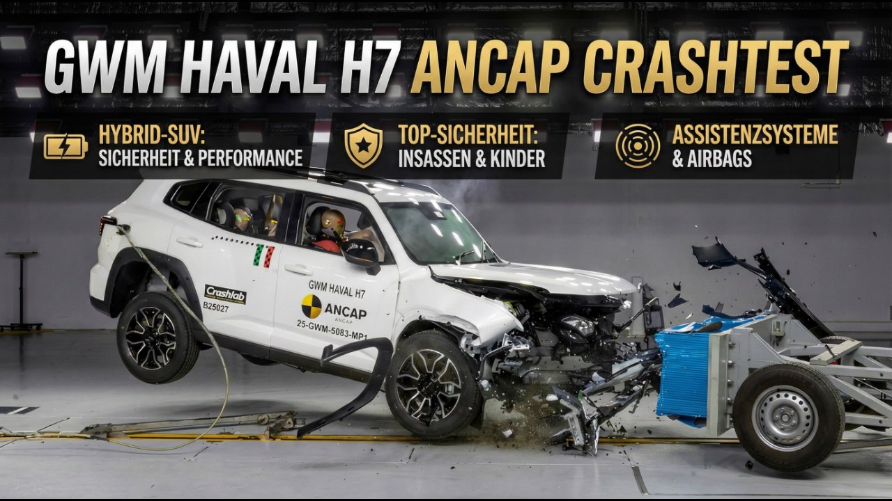 2025 GWM Haval H7 ANCAP Crashtest: Ergebnisse, Stärken, Schwächen