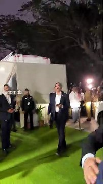 amitabh bachchan and abhishek bachchan with aishwarya rai and her mother seen arriving at an event in bkc