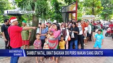 Momen Umat Katolik Bagikan Makan Siang Gratis Hingga Polisi Berikan Bingkisan Natal ke Anak-Anak