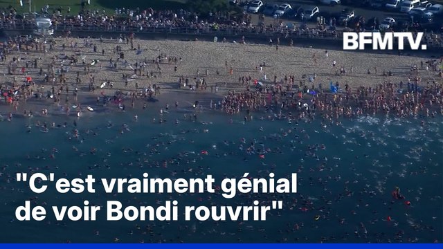 Fusillade à Sydney: des centaines de personnes rendent hommage aux victimes pour la réouverture de Bondi Beach
