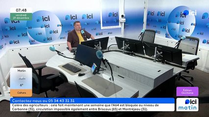 Lionel Candelon, représentant de la Coordination rurale, interpelle la ministre de l'Agriculture sur ICI Occitanie