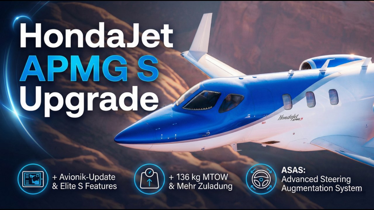 Avionik-Update & +136 kg MTOW – das kann das APMG S Paket