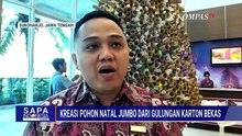 Sambut Natal 2025, Hotel di Jateng Hias Pohon Natal dari Gulungan Karton Bekas | SAPA SIANG