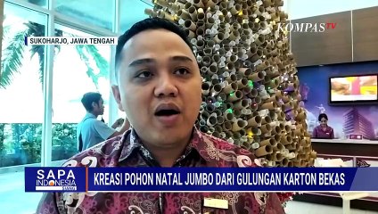 Sambut Natal 2025, Hotel di Jateng Hias Pohon Natal dari Gulungan Karton Bekas | SAPA SIANG