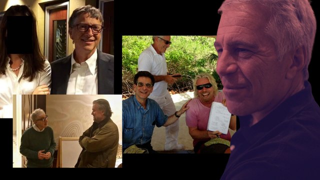 Bill Gates, Woody Allen, Richard Branson... más ricos y famosos en la isla de Epstein