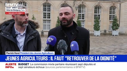 "Sur le Mercosur, nous avons obtenu une première victoire", affirme Pierrick Horel, président des Jeunes Agriculteurs