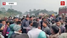 धनबाद में बाइक सवार को ट्रैक्टर ने रौंदा, पिता की मौत, बाल बाल बची बेटी