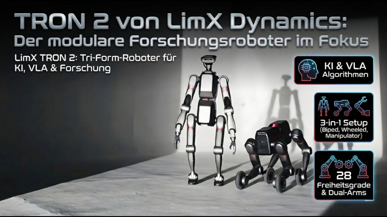 Neuer Forschungsroboter TRON 2 – Wheeled, Biped & Manipulator