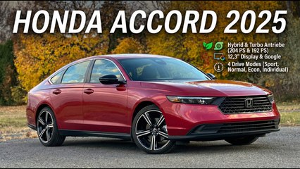 Honda Accord 2025 – Premium-Limousine mit 12,3" Display & Google