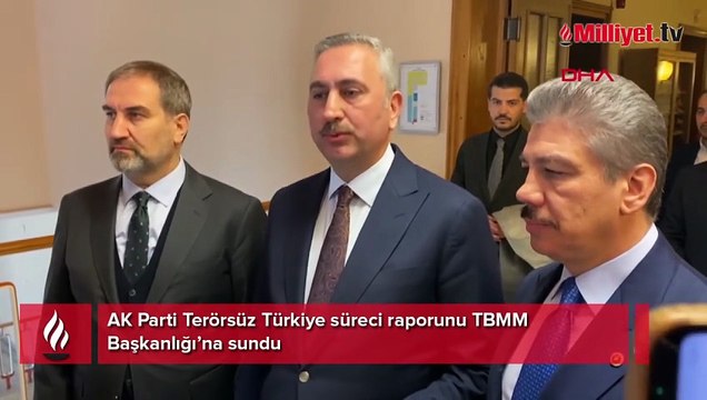 AK Parti Terörsüz Türkiye süreci raporunu TBMM Başkanlığı’na sundu