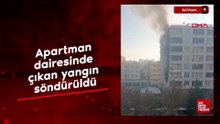 Batman'da apartman dairesinde çıkan yangın söndürüldü
