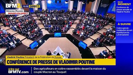 Vladimir Poutine "persuadé" de nouveaux "succès" de l'armée russe "avant la fin de cette année (...) sur la ligne de front"