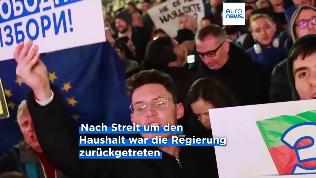 'Seit 20 Jahren immer die gleichen': Protest für faire Wahlen und eine neue Politik in Bulgarien