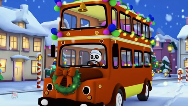 Wheels on the Bus Christmas Fun | Nursery Rhymes & Baby Songs for Kids