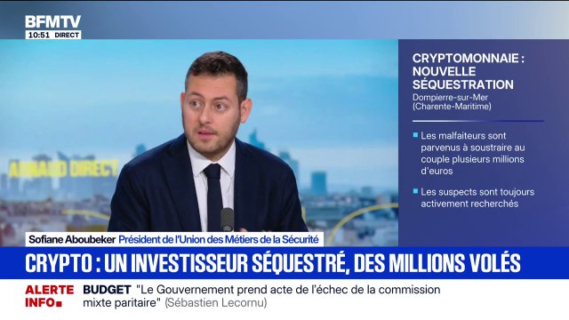 On a vu depuis quelques mois une augmentation des audits de protection des dirigeants d'entreprises de cryptomonnaie , explique le président de l'union des métiers de la sécurité